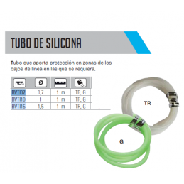 Tubo silicona Verde