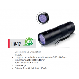 LINTERNA ULTRAVIOLETA HART...