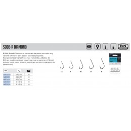 Anzuelo BKK Sode-r Diamond BN