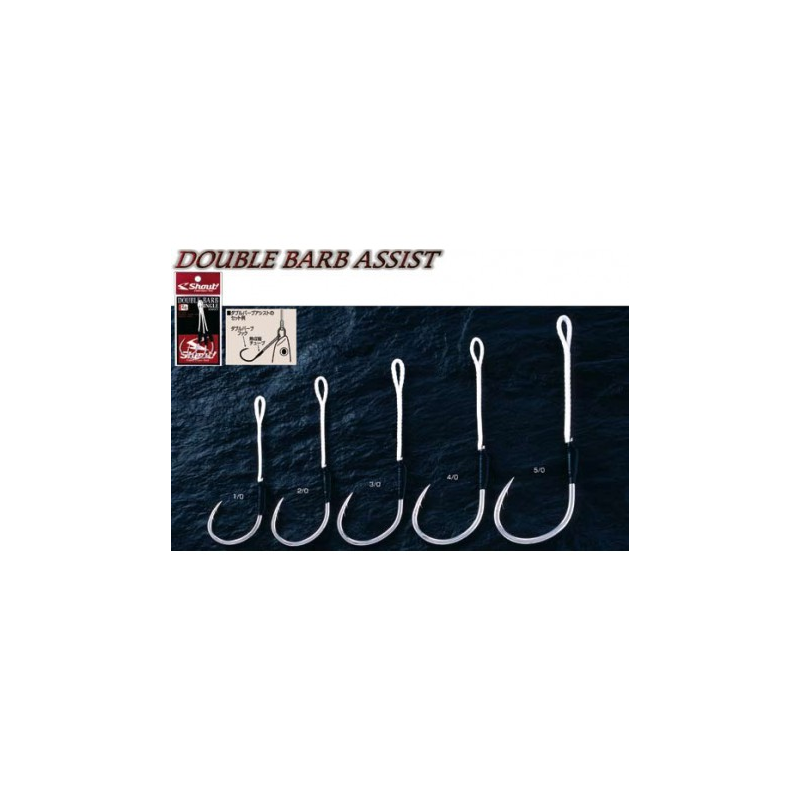Anzuelo jig DOUBLE BARB ASSIST de Shout 5/0